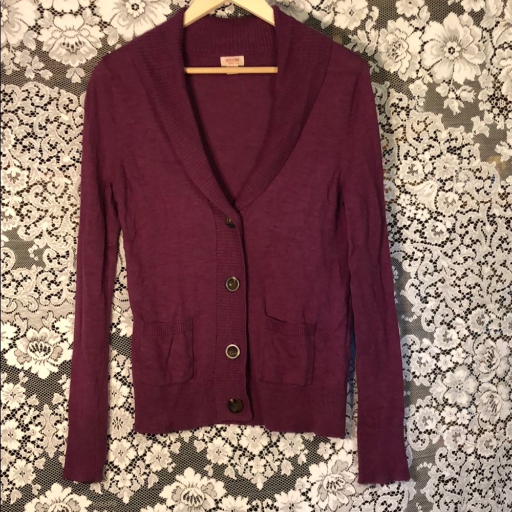 🍓 Mossimo Purple Cardigan